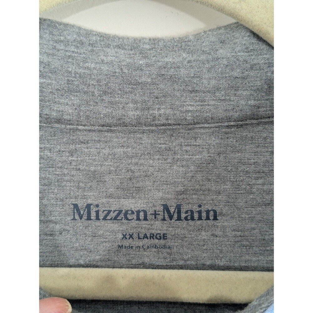 Mizzen + Main 1/4 Zip Pullover Men’s XXL Long Sleeve Blue ProFlex Golf Smooth - Picture 2 of 9